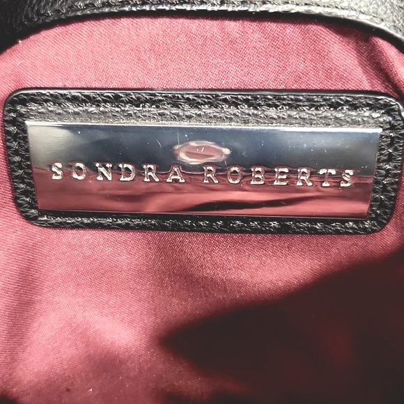 Sondra Roberts Patchwork Large Leather Shoulder Bag Satchel Tote EUC! - Picture 4 of 13